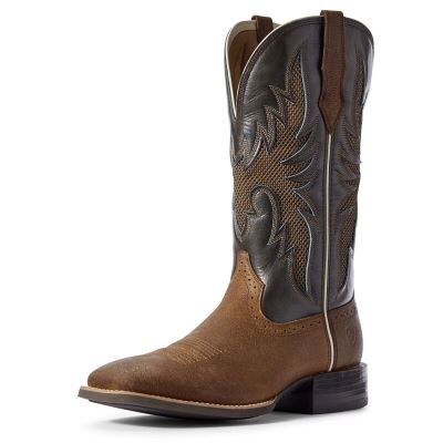 Ariat Sport Breezy VentTEK - Western Laarzen Bruin / Olijfgroen Heren - 11129-643